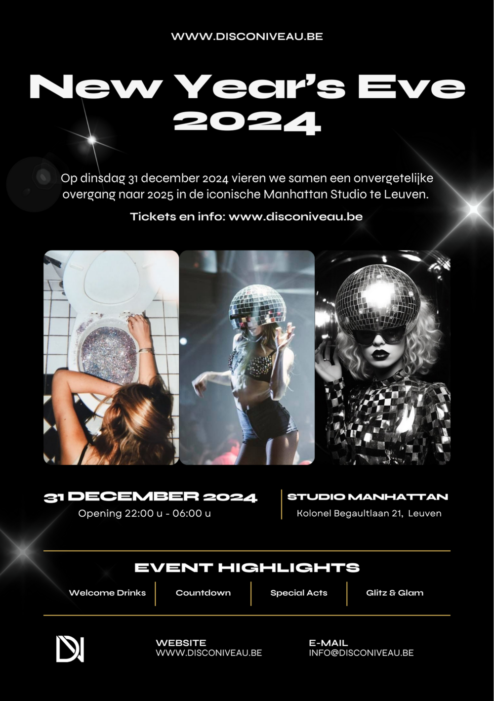 Disco Niveau - New Year's Eve 2024 - Studio Manhattan Leuven