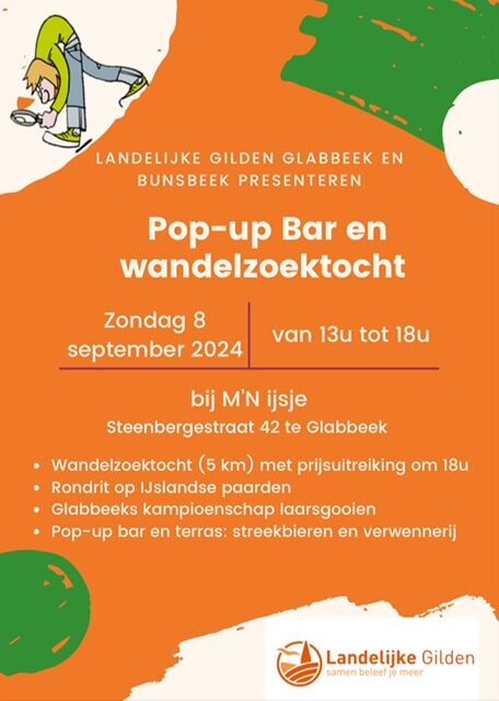 Pop-up Bar en wandelzoektocht