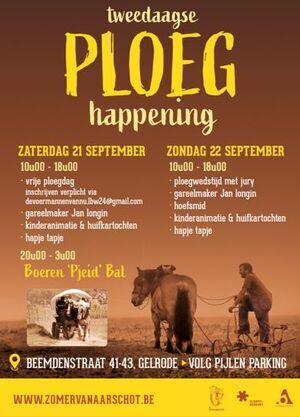 Tweedaagse Ploeg Happening met trekpaarden