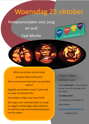 Pompoen bewerken voor Halloween