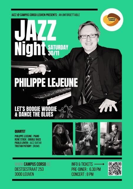 Jazz & Boogie Woogie ft. Philippe LeJeune Quartet @ Campus Corso!