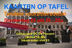 Kaarten op tafel - tandem voorzittersdebat