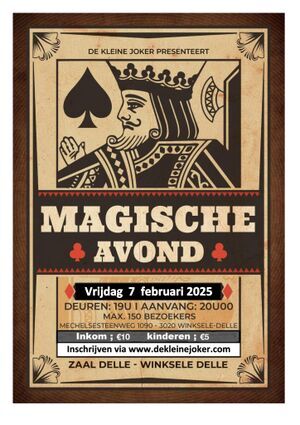 Leuvense goochelclub De Kleine Joker presenteert: Magische Avond