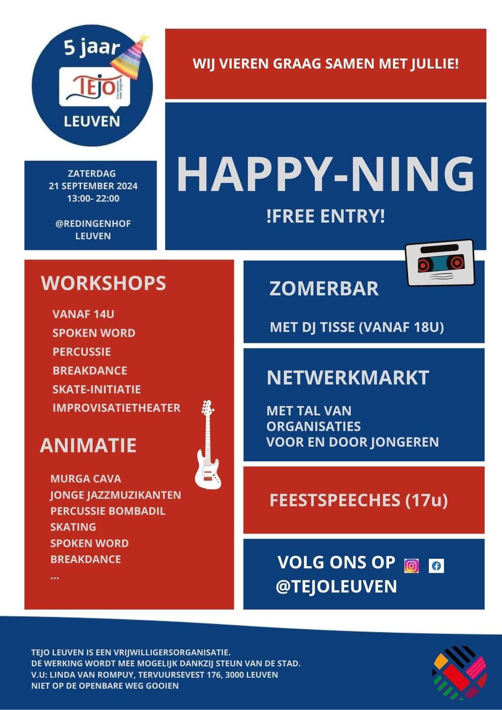 HAPPY-ning 5 jaar TEJO Leuven