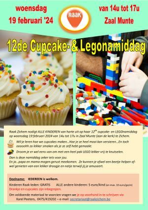 12de Cupcakes- en LEGOnamiddag